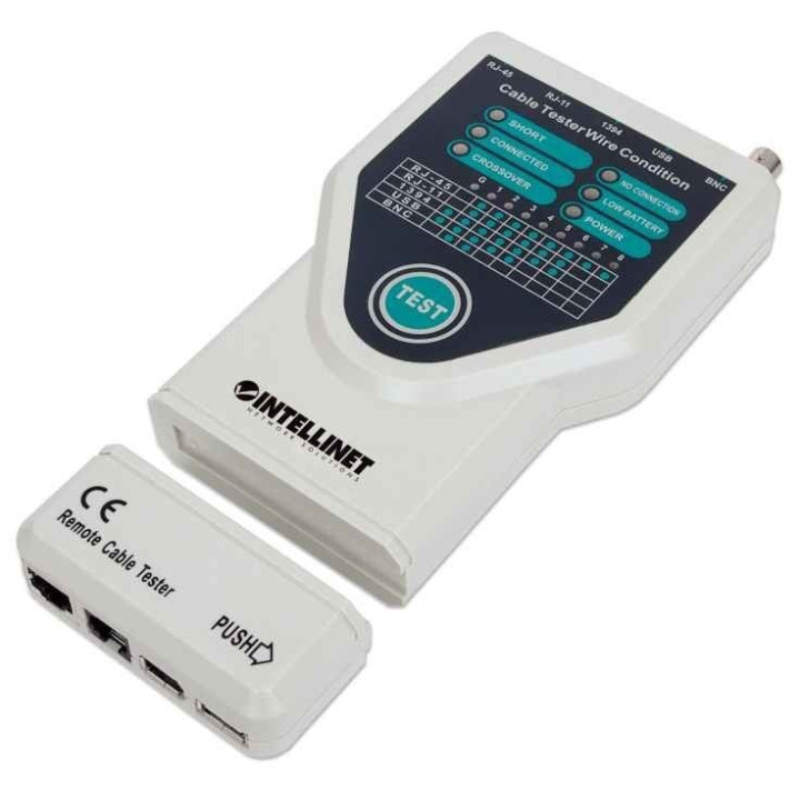Intellinet 780094 5-in-1 kabeļu testeris RJ45
