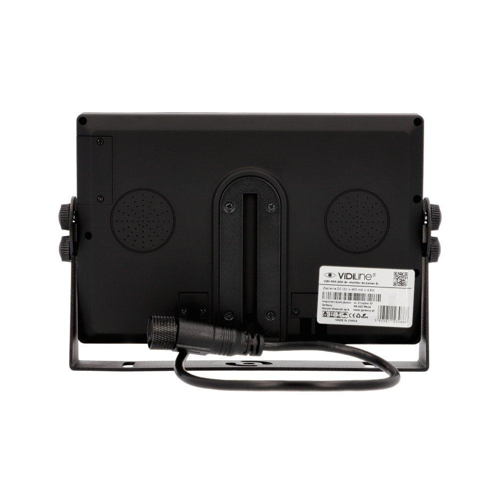 Juhtmega mobiilne valvemonitor, mis toetab kuni 2 AI-kaamerat inimese tuvastamisega ViDi-MM-2CH-AI