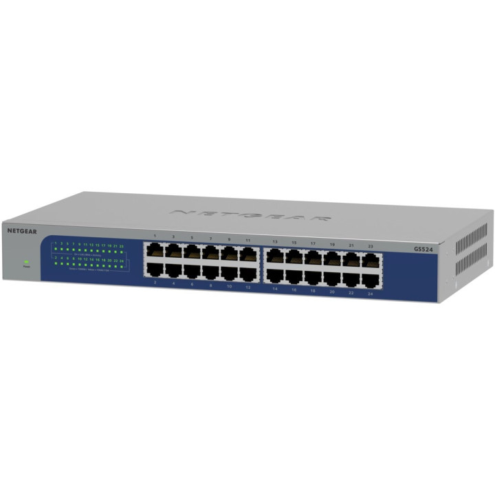 Netgear GS524-300EUS neizmantots Gigabit slēdzis 24 porti