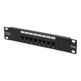 DIGITUS DN-91508U Cat5e 8 pordiga jaotuspaneel 1U