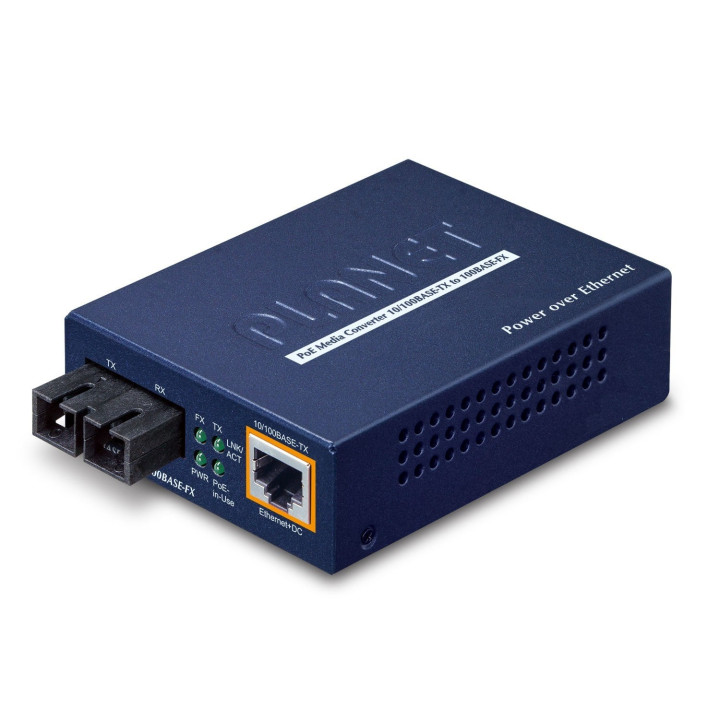 PLANET FTP-802S15 PoE медиаконвертер 15 км SC