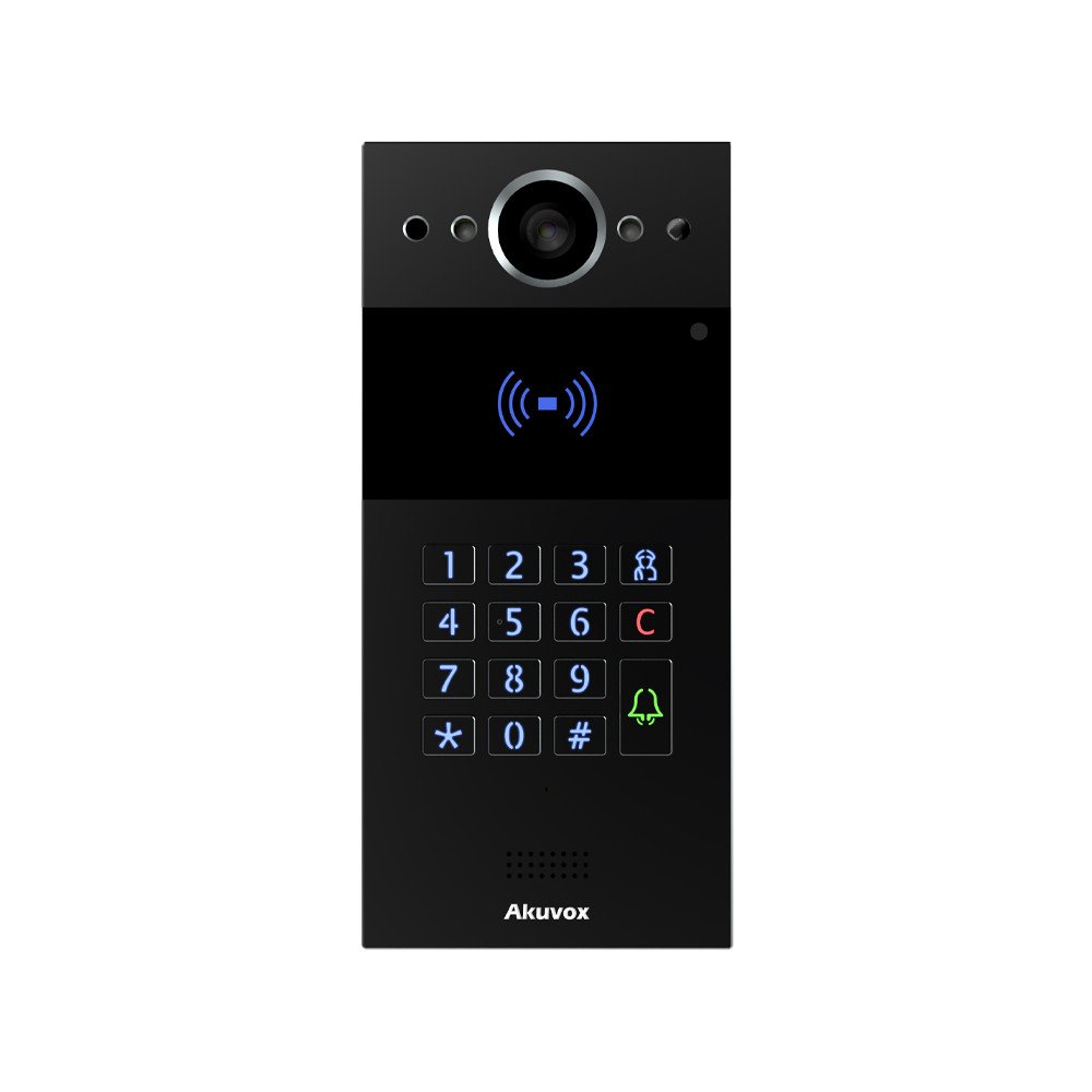 Akuvox R20K Vienos seimos isorinis skydas, montuojamas ant pavirsiaus, juodas