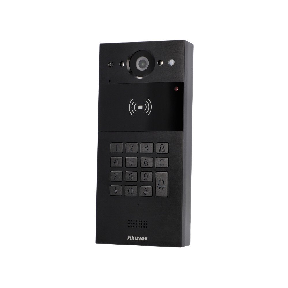 Akuvox R20K Vienos seimos isorinis skydas, montuojamas ant pavirsiaus, juodas