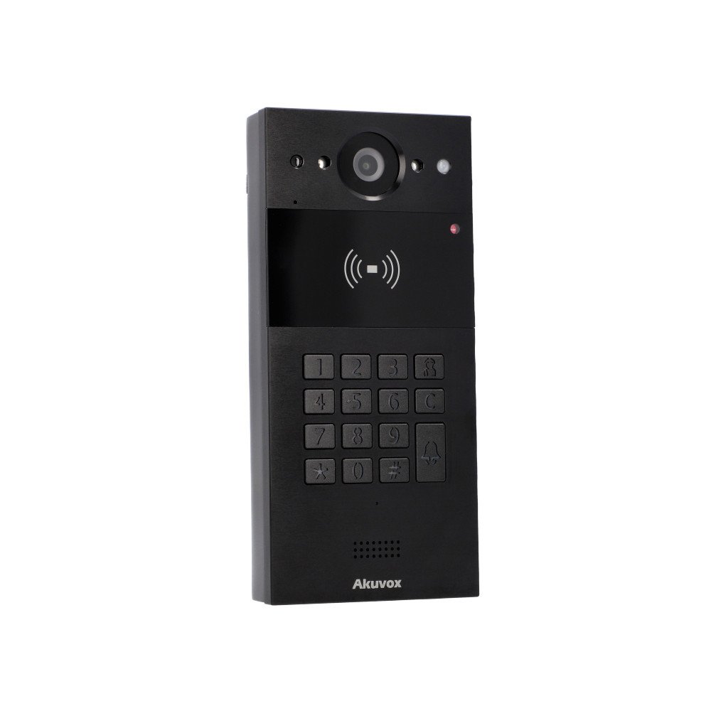 Akuvox R20K Vienos seimos isorinis skydas, montuojamas ant pavirsiaus, juodas