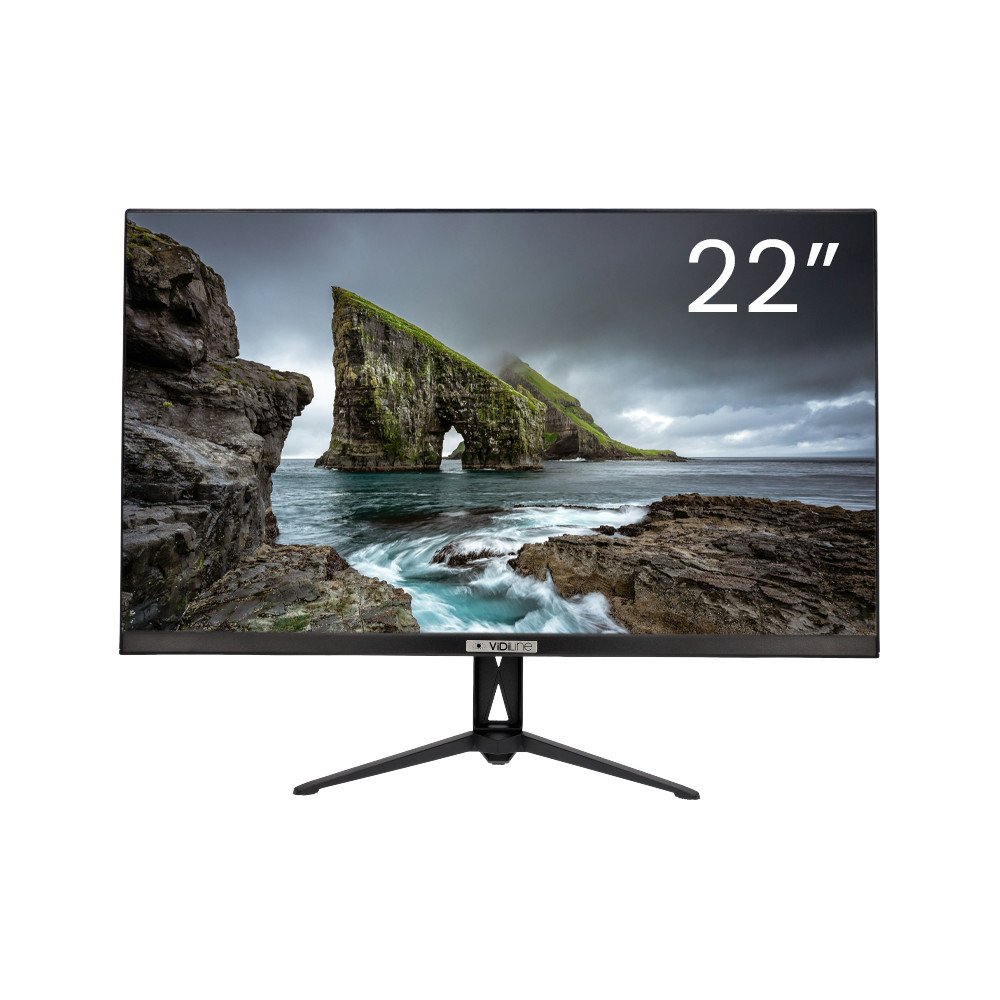 22" monitor 1920 1080 moeldud pidevaks kasutamiseks, IPS maatriks, LED, HDMI, VGA, 3,5 mm pesa, 2x 2 W kolarid