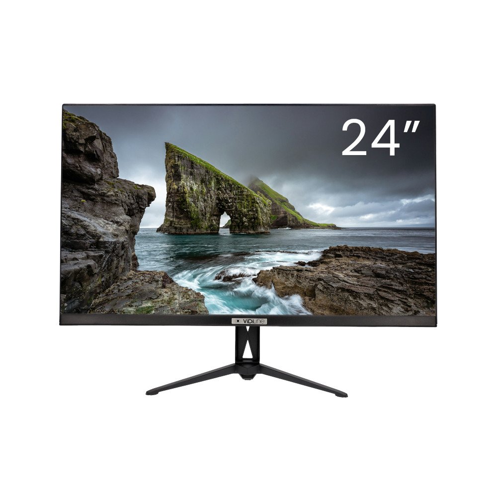 24" monitors 1920 1080 paredzets nepartrauktai lietosanai, IPS matrica, LED, HDMI, VGA, 3,5 mm ligzda, 2x 2 W skalruni