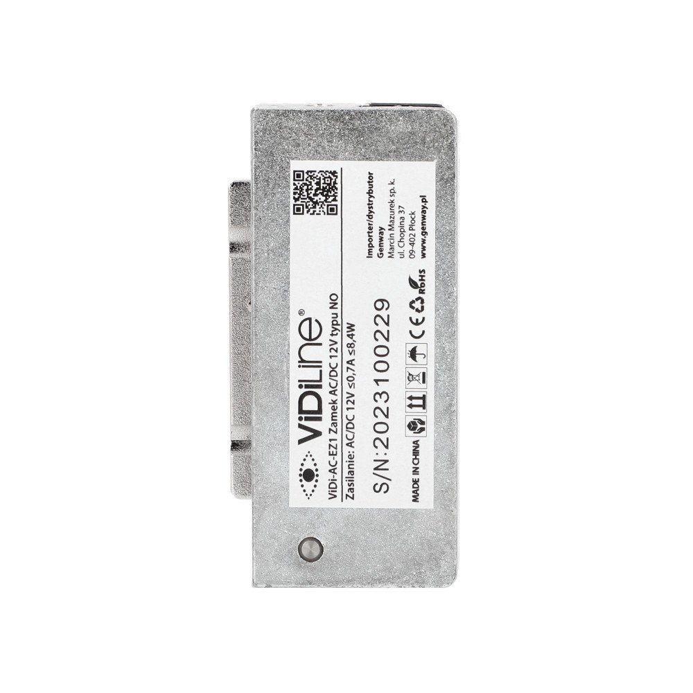 Elektrozaczep tips NO DC/AC 12 V VIDI-AC-EZ1