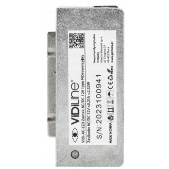 NC tipo reversinis elektros smugis DC/AC 12 V VIDI-AC-EZ3