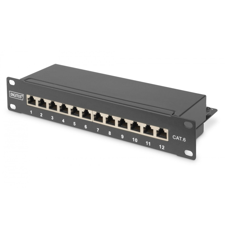 DIGITUS DN-91612S Cat6 F/UTP 12-портовая патч-панель 1U