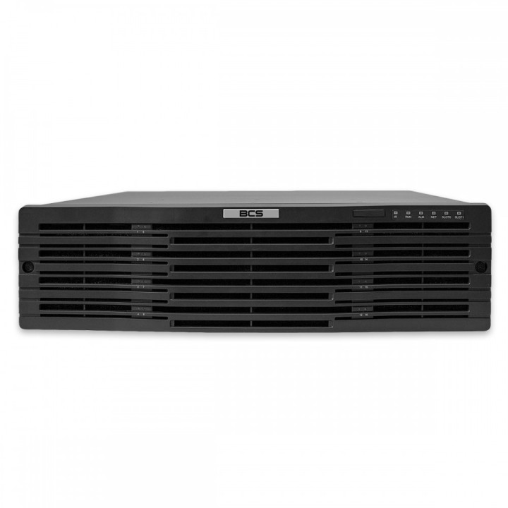 BCS BCS-P-NVR6416-4KR 64 kanālu NVR ar RAID un 12MP atbalstu