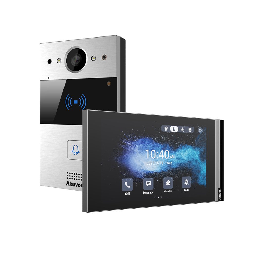 Akuvox Panel R20A video intercom setti + S562 naytto