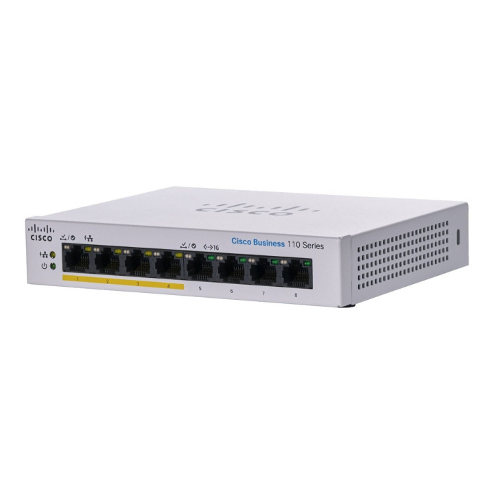 Cisco CBS110-8PP-D-EU Unmanaged PoE Switch 8-Port 32W