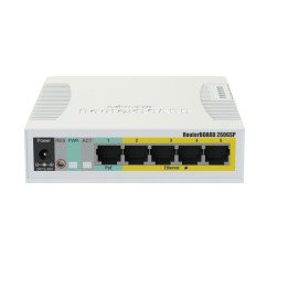 MikroTik CSS106-1G-4P-1S Managed Gigabit Ethernet PoE Switch