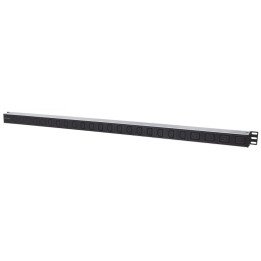 Intellinet 163675 Vertical Rackmount PDU – 24 Outlets (20 C13 + 4 C19), 16A, Removable Power Cable