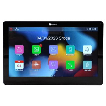 Genway F-V13-2W-C monitorius juodas plonas jutiklinis ekranas vaizdo domofonas 7 coliu WiFi Tuya Smart