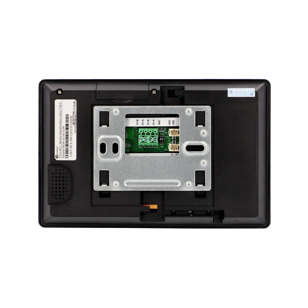 Genway F-V13-2W-C monitorius juodas plonas jutiklinis ekranas vaizdo domofonas 7 coliu WiFi Tuya Smart