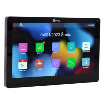 Genway F-V13-2W-C monitorius juodas plonas jutiklinis ekranas vaizdo domofonas 7 coliu WiFi Tuya Smart