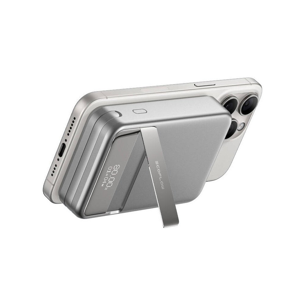 EcoFlow RAPID magneettinen tehopankki, 10000mAh, (hopea).