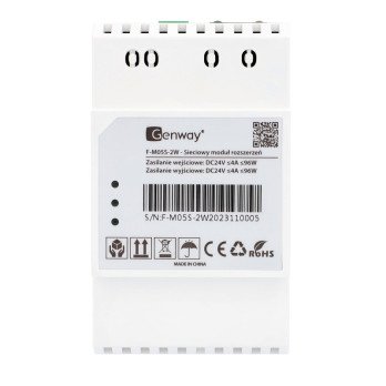 Genway F-M05S-2W - Tinklo modulis, skirtas perduoti 2 laidu magistrale per LAN i F serijos sistema