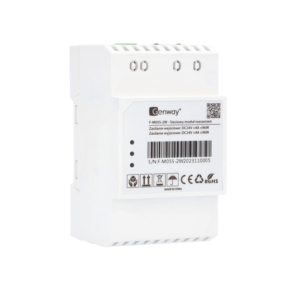 Genway F-M05S-2W - Tinklo modulis, skirtas perduoti 2 laidu magistrale per LAN i F serijos sistema
