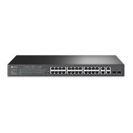 TP-Link TL-SL2428P JetStream 24-Port 10/100 Mbps + 4-Port Gigabit Smart Switch with 24-Port PoE+
