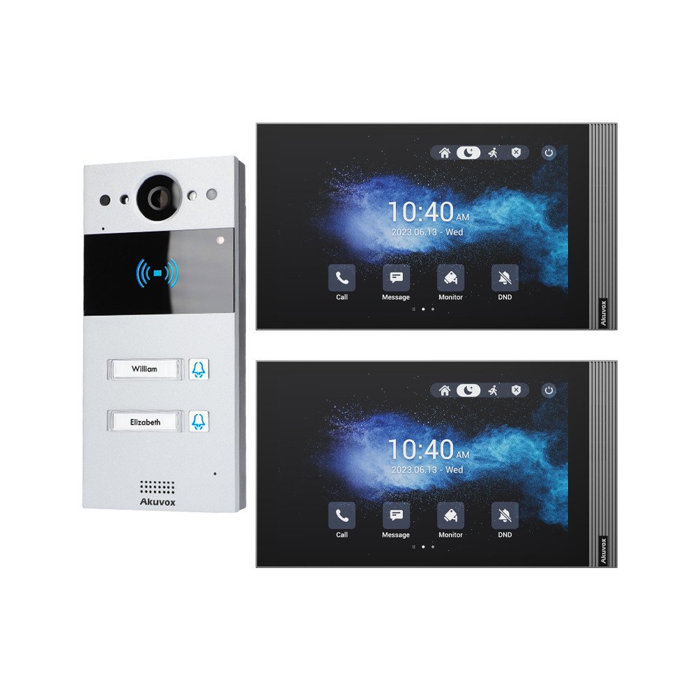 Zestaw Akuvox Panel R20BX2 + 2x naytto S563W