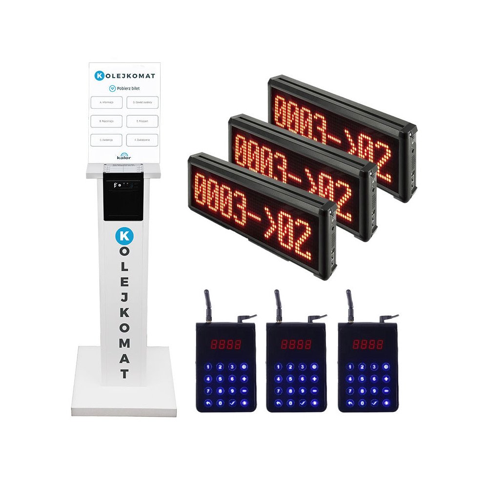 KAL-60-3 Queuing system with support for three Kaler Standard tracks