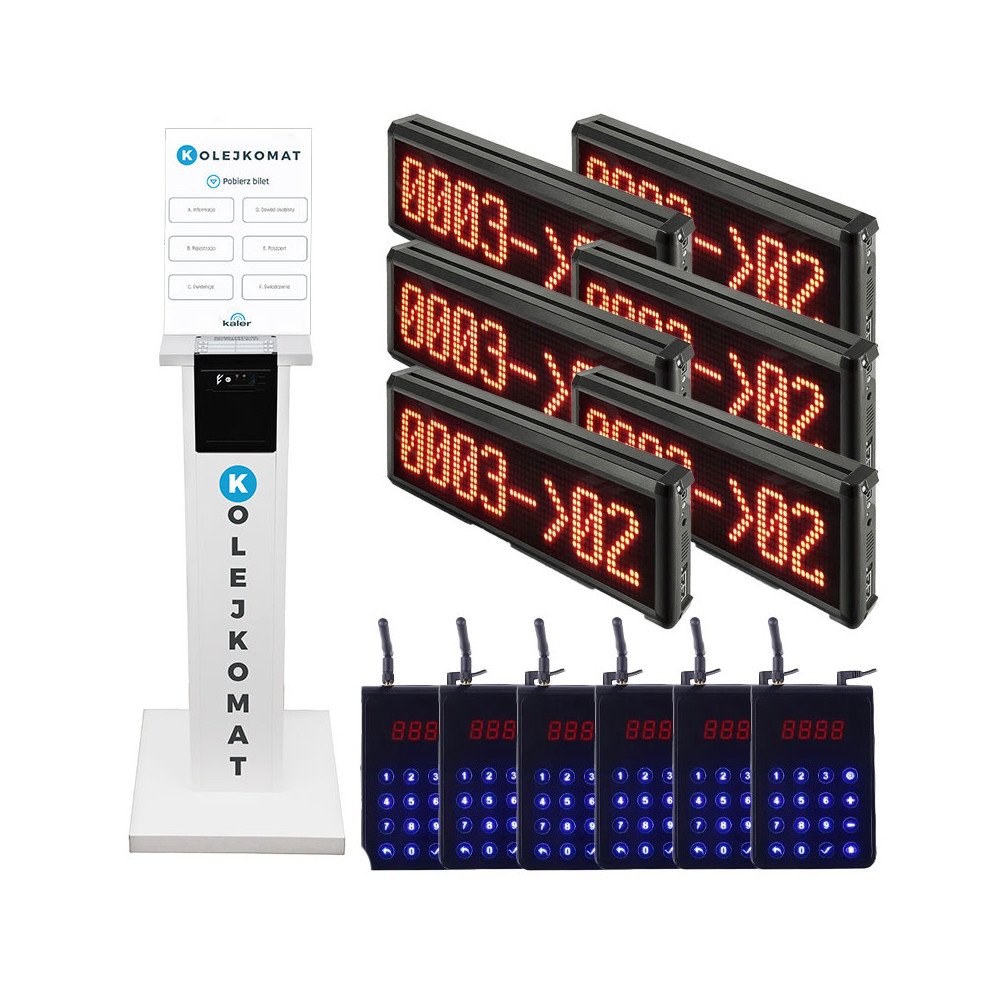 KAL-60-6 Queuing system with six Kaler Standard tracks
