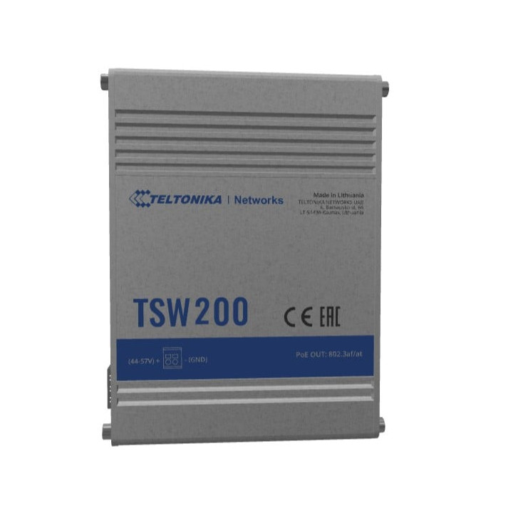 Teltonika TSW200 Промышленный PoE+ коммутатор неуправляемый