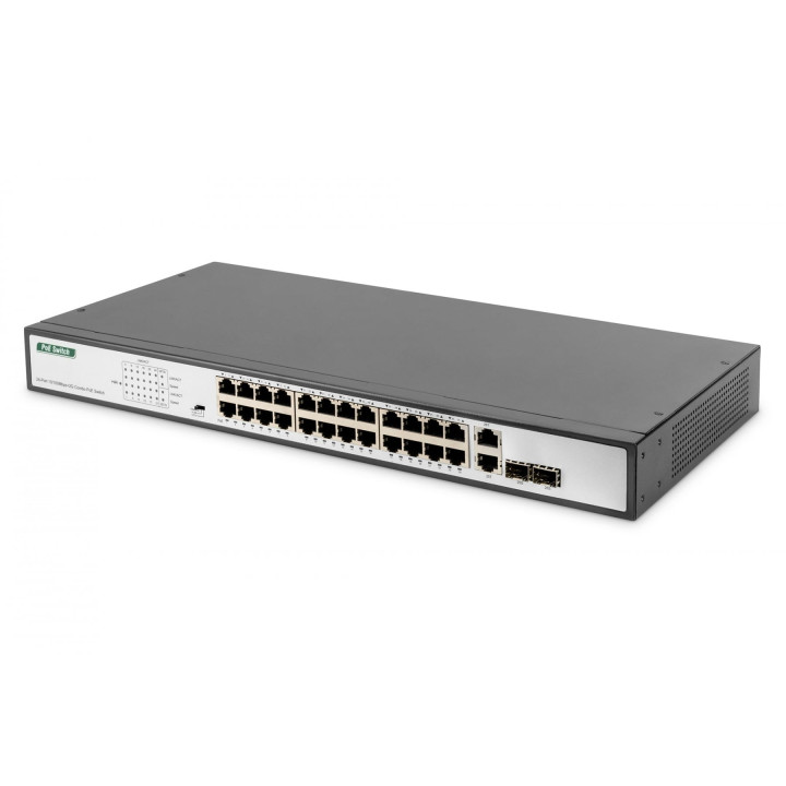 DIGITUS DN-95343 PoE slēdzis 24 porti 370W Fast Ethernet