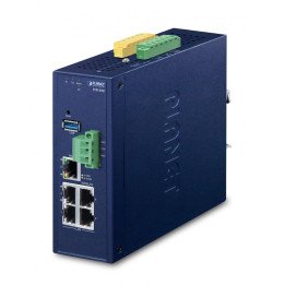 PLANET IVR-300 Industrial 5-Port RS-485 Metal DIN-Rail Switch