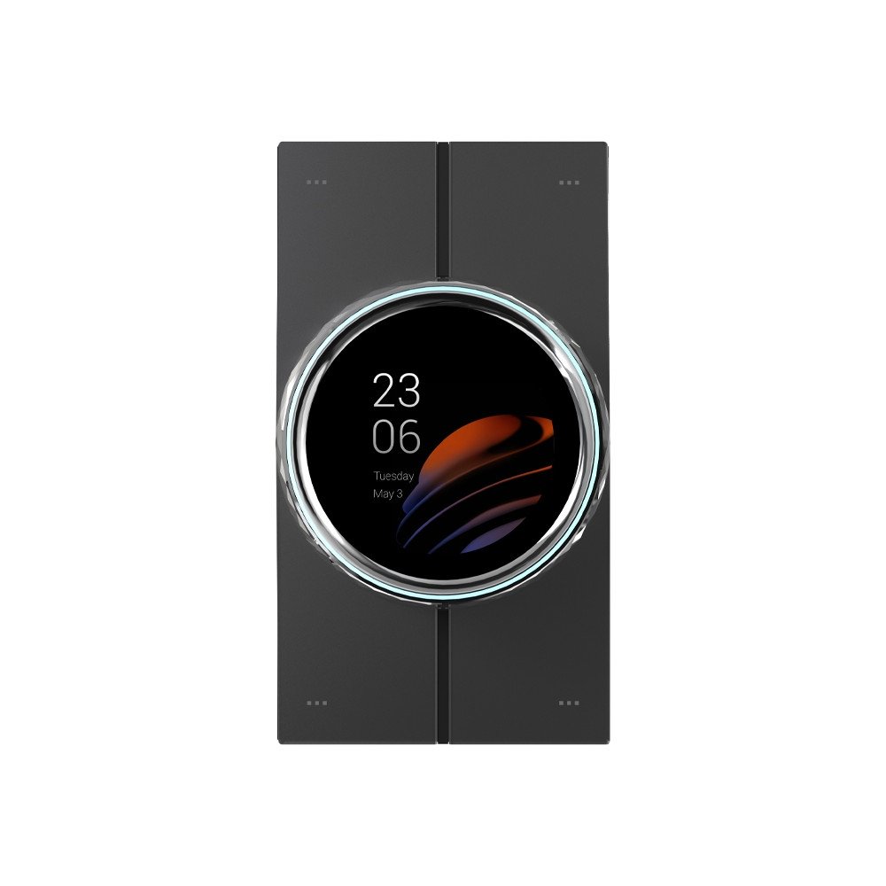 Akubela HyPanel Lux Piano PoE Home Center monitorius sidabrinis