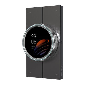 Akubela HyPanel Lux Piano PoE Home Center monitorius sidabrinis