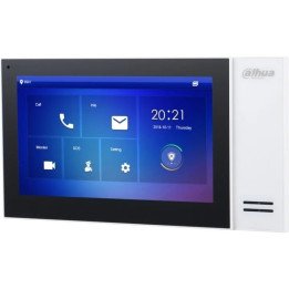 Dahua VTH2421FW-P 7" IP Touchscreen Monitor, 1024x600, PoE, Alarm Integration, 8GB Storage