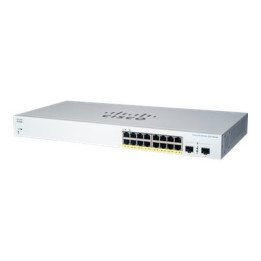 Cisco CBS220-16P-2G-UK Managed L2 Gigabit Ethernet PoE Switch, 16-Port, White