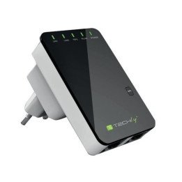 Techly I-WL-REPEATER2 N300 Plug-in Range Extender/Repeater/Router