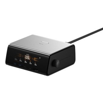 EcoFlow RAPID Pro 320W telakointiasema, 4xUSB-C, 1xUSB-A, GaN