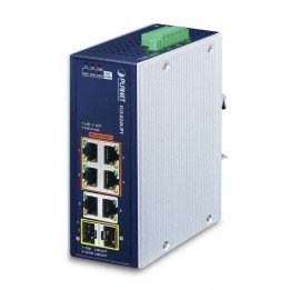 PLANET IGS-824UPT Industrial 8-Port Gigabit PoE+ Switch (4x PoE 802.3bt 95W, 2x SFP)