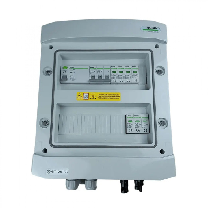 EMITER EM-714N_DCAC yhdistetty AC/DC ylijännitesuojalaite IP65 Tyyppi 2, 10A, 300mA RCD