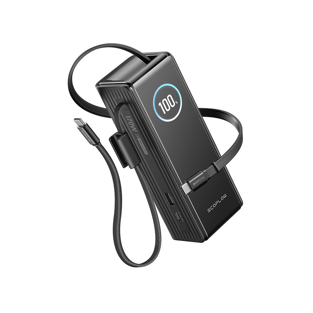 EcoFlow RAPID Powerbank 25000mAh, 170W (sisseehitatud 100W kaablid).