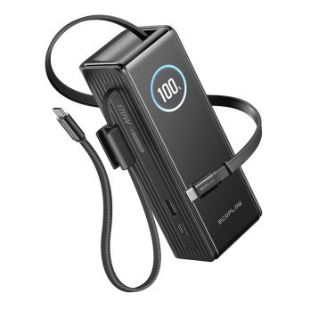 EcoFlow RAPID Powerbank 25000mAh, 170W (sisaanrakennetut 100W kaapelit).