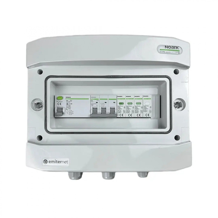 EMITER EM-308N_AC IP65 SPD 1.+2. tips 25A 3P RCD 300mA
