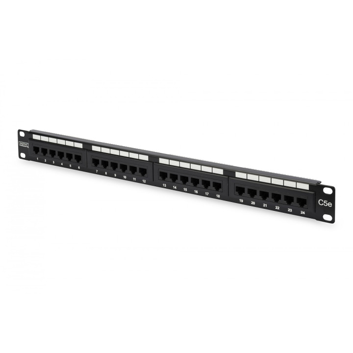 DIGITUS DN-91524U Cat5e UTP патч-панель 24 порта 1U
