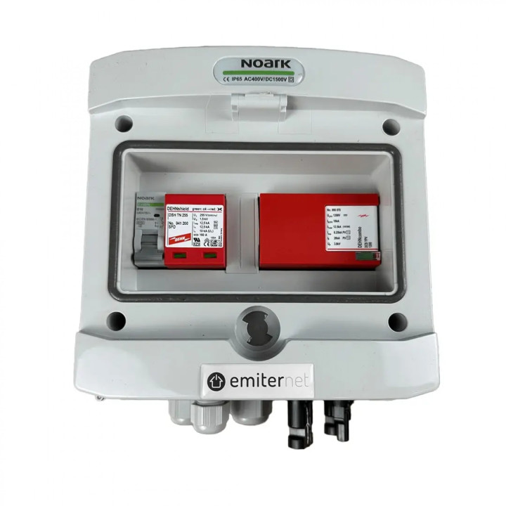 EMITER EM-831_DCAC DCAC Switchgear, IP65, SPD Dehn Type 1+2, 1000V DC, 16A AC