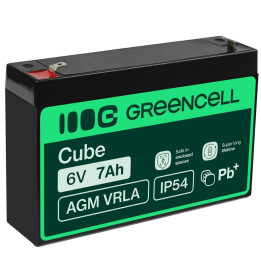 Green Cell AGM12 6V 7Ah VRLA батарея для сигнализации