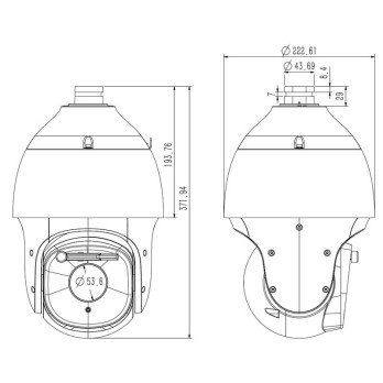 IP-kaamera Speed Dome Outdoor TC-H356Q SPEC:30X/IW/E++/A/V3.0 5 Mpx 4,7 ... 141 mm TIANDY