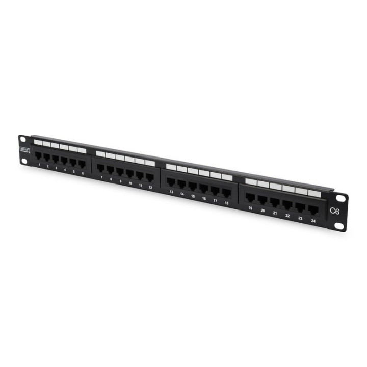 DIGITUS DN-91624U-EC Cat6 UTP 24-портовая патч-панель 1U