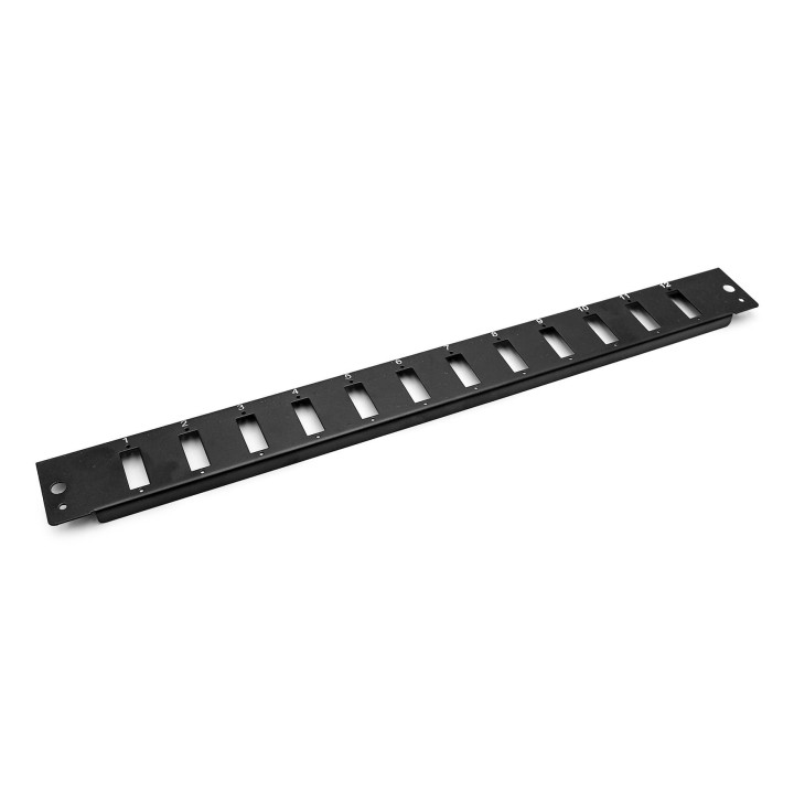 DIGITUS DN-96201-BL-QL 12x SC duplekss šķiedru plāksne 1U melna