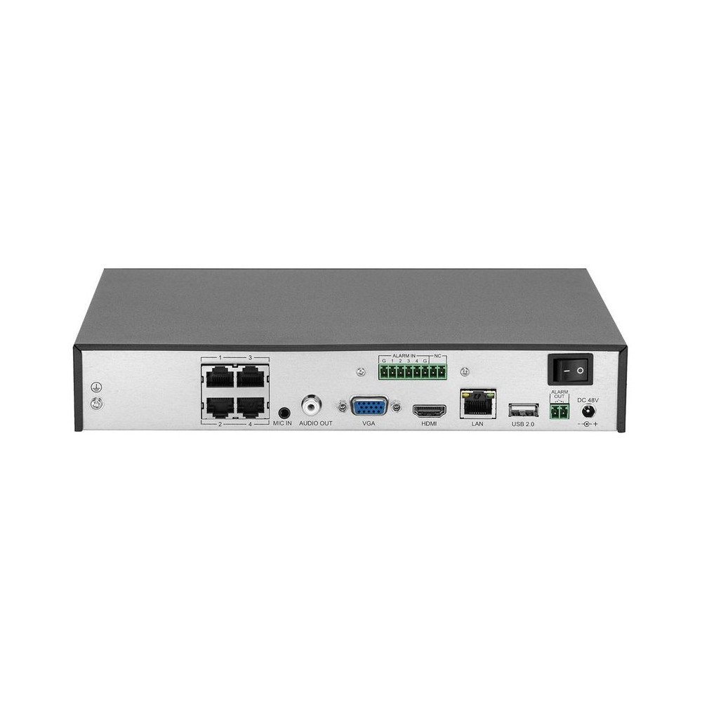 IP recorder 8 Mpx 5 Channels 4x PoE P2P TC-R3105 SPEC:I/B/P4/K/V3.1