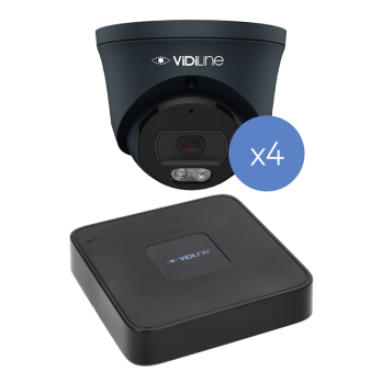ViDiLine IP-valvontasarja 4 kameraa 5 Mpx SMD PoE -tallennin